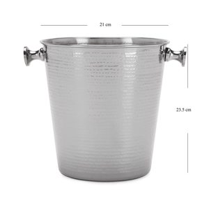 ALAM-Refroidisseur de seau à glace en acier inoxydable de taille personnalisée, design attrayant, fait à la main, nouveau modèle de poignée, capacité de 5L, style moderne pour - Product Image 6