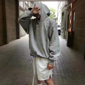 Vêtements décontractés à manches longues Design à la mode Sweat à capuche surdimensionné vierge Logo Sweats à capuche unis personnalisés RRI-MH-21 polaire 100% coton - Product Image 4