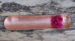 Rectangular <b>Copper</b> Eco-Friendly Disposable Durable Commercial Grade Painted Finish Elegant <b>Table</b> Decoration Serving Tray for - Product Image 6