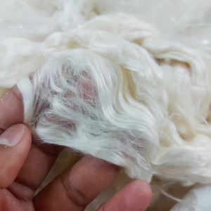 Fils de soie de mûrier, blancs, blanchis, fibres de soie Tussah, produit de haute qualité - Product Image 4