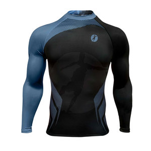 Rashguard de MMA para Hombre Más Vendido - Logotipo y Diseño Personalizados, Material de Spandex/Poliéster, Alta Calidad, Venta al Por Mayor - Product Image 1
