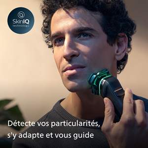 Rasoir électrique pour homme, système à double lame pour utilisation humide et sèche, tondeuse à barbe avec station de nettoyage, support de charge, étui de voyage - Product Image 1