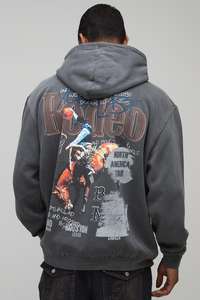 Sweat-shirt à capuche unisexe en coton 100% lourd, personnalisé avec logo, fabrication OEM, lavage à l'acide, broderie, hiver - Product Image 2