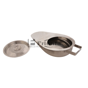 Suministro directo de fábrica hecho a medida Hospital Holloware Bedpans Calidad alemana Bedpans de acero inoxidable - Product Image 5