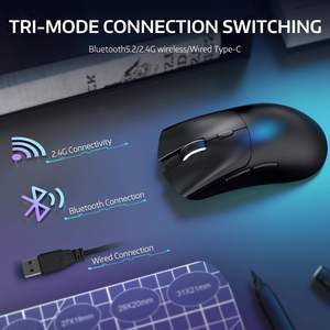 <span class=keywords><strong>Mouse</strong></span> da Gaming Wireless ATTACK SHARK R1 Tri-Mode 2.4G BT5.2 Cablato, Ultra-Leggero 59g, Sensore PAW3311 18000DPI, Batteria 65H per PC Gamer - Product Image 3