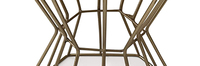 Table d'appoint moderne en acier inoxydable avec plateau en marbre hexagonal, design de base géométrique, imperméable et pliable