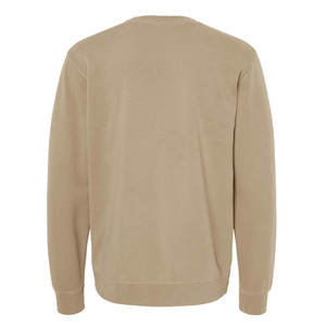 Sudadera de cuello redondo de peso medio Sudadera de cuello redondo teñida con pigmento de alta calidad Arenisca - Product Image 6