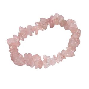 High Quality Chip <b>Bracelet</b> Natural Rose Quartz Chip <b>Bracelet</b> Crystal Stone Chip <b>Bracelet</b> Gemstone Women Colorful Natural Crystal - Product Image 2