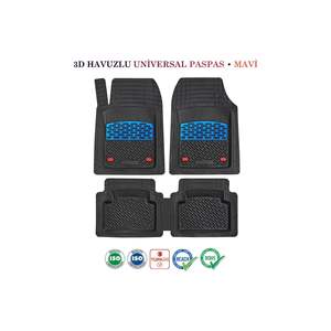 Chrome Blue 3D Pool Sapphire Series Universal Cuttable Car Mat - Product Image 3