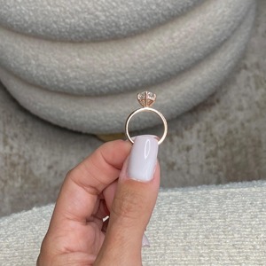 3.35 Carat Marquise Cut F VVS1 VVS2 Lab Grown Diamond Ring 18k Rose Gold Engagement Ring Pave Side <b>Stones</b> & Hidden Halo - Product Image 4