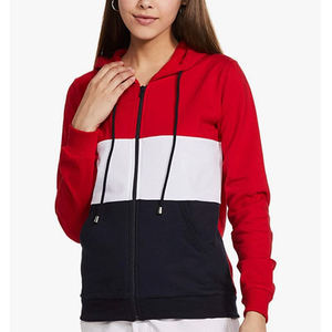 Sweat-shirt à capuche pour femme avec logo personnalisé, de haute qualité, doux, respirant, en coton et polyester, impression en relief pour femmes - Product Image 5