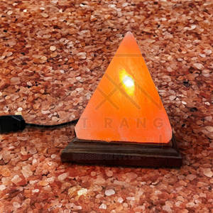 Lampe en sel de l'Himalaya en forme de pyramide, en matériau durable, design personnalisé, toucher réel, haute qualité, décoration d'intérieur - Product Image 3