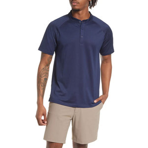 Camisas de Golf Personalizadas para Hombre, Transpirables y Ecológicas, Tallas Grandes, Cuello Alto, Tejido de Spandex/Algodón, Manga Corta, para Verano - Product Image 5