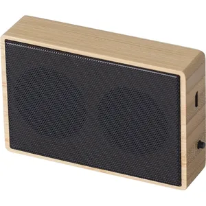 Altoparlante Wireless Personalizzato a Forma di Volpe, Gadget in Bambù - Product Image 1
