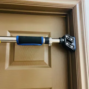 Barra per Trazioni da Porta in Acciaio, Attrezzatura per Allenamento di Forza, Fitness Domestico, Altezza Regolabile, Senza Viti - Product Image 1