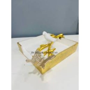 Meilleure qualité en aluminium coulé de haute qualité plaqué or look attrayant papillons concepteur porte-serviettes à prix compétitif - Product Image 1