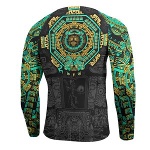 Men's Custom Tight Compression Rashguard Long Sleeve UV Protection Surf Wear for Surfing & Gym for MMA & <b>Swimming</b> - Product Image 3