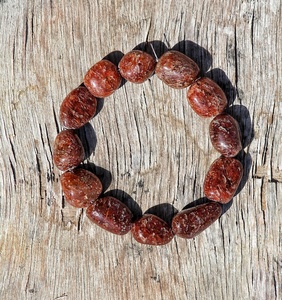 Unisex Classic Tumbled Carnelian Beaded Adjustable <b>Bracelet</b> Religious Wedding Gift <b>for</b> Anniversaries Healing Parties Third Party - Product Image 1