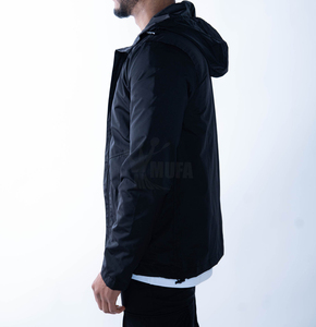 Vente en gros Veste coupe-vent à coque souple pour homme, légère, à capuche, veste de montagne imperméable personnalisable pour l'hiver non tissé - Product Image 3