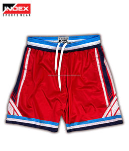 2024 venta al por mayor Retro Just Don pantalones cortos de baloncesto para hombres Top Trending poliéster malla apliques cremallera patrón sólido Jogger bolsillos - Product Image 4