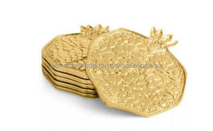 Ensemble de 6 sous-verres de forme ronde en marbre massif taille personnalisée parfaite pour l'accessoire exclusif élégant de vaisselle de thé et de café - Product Image 5