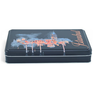 Caja de Regalo Rectangular Negra Mate de 170x260x40 mm, Diseño Personalizado Kontensan, Caja de Hojalata para Alimentos, Grado Alimenticio, Turquía - Product Image 2