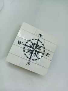 Faizacraft Boussole de transit de poche en laiton Boîte en bois Os Taille personnalisable pour le camping en plein air Caractéristiques Pointeur - Product Image 4