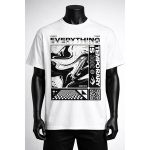 Camiseta Gráfica Oversize de Algodón de Alta Calidad OEM Personalizada al por Mayor, Estilo Urbano Casual para Hombre - Product Image 1
