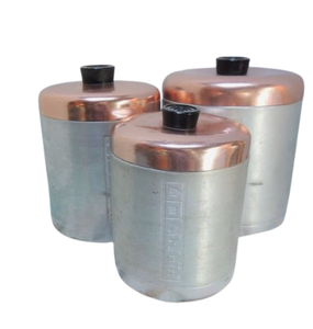 Tableware <b>Storage</b> Canisters <b>Kitchen</b> Counters Metal Decorative <b>Containers</b> <b>Kitchen</b> Canister Set - Product Image 5