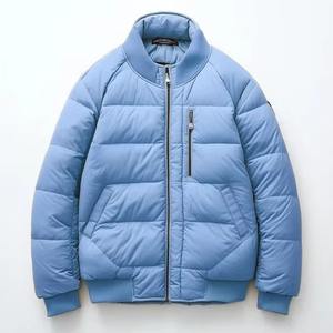 Commande personnalisée Veste matelassée pour hommes pour l'hiver et l'automne Col montant et fermeture éclair Motif solide Service OEM à faible taux - Product Image 1