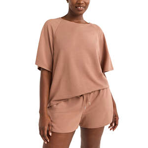 Ensemble deux pièces pour femmes, t-shirt et short, haute qualité, prix bas, tissu doux, ensembles pour femmes, ensemble 2 pièces pour femmes - Product Image 1