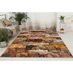 Tapis imprimé avec des visages abstraits d'Africains-Américains, marron, décoration de salon, cadeau de pendaison de crémaillère, tapis en chenille - Product Image 2