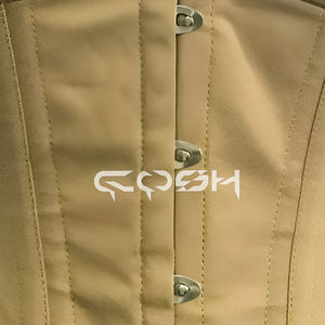 Corsés Curvos de Algodón Beige Personalizados, Corsé con Varillas de Acero, Cincher de Cintura, Corsé Debajo del Busto |   Corsé bajo el busto - Product Image 6