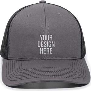 หมวกเบสบอลทรูเกอร์สำหรับผู้ชายดีไซน์ออกแบบโลโก้ของคุณเองหมวกผ้าฝ้ายติดด้านหลังตาข่าย5แผง3D ปักลายหมวกทรูเกอร์จำนวนมากสำหรับผู้ชาย - Product Image 5