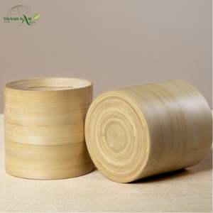 Jardinière carrée en bambou tressé écologique artisanale pour les intérieurs modernes - Product Image 5