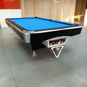 Table de billard professionnelle de qualité supérieure, plusieurs choix de couleurs, table de billard en bois massif, billes argentées Glacier, joueur de snooker - Product Image 2