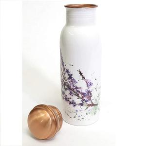 Nouveau personnalisé fait à la main en cuivre martelé nickel poli travail maison essentiel ayurvédique avantages accessoires de cuisine bouteille thermos - Product Image 4