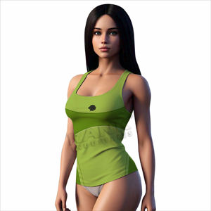 Camiseta sin mangas para mujer con ajuste cómodo Ideal para uso en el hogar y al aire libre Camiseta sin mangas acanalada para mujer Camisa ajustada sin mangas - Product Image 2