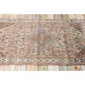Tapis turc vintage, tapis de 3,3 x 5,6 pieds, tapis en laine géométrique bronze - Product Image 3