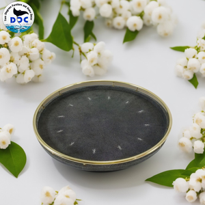Haute Qualité Faux Shagreen Plateau Rond Décoratif Shagreen Faux Plateau pour Hôtel Restaurant Décor À La Maison du Viet Nam - Product Image 2