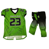 Nuevo Uniforme de Fútbol Americano Personalizado para Adultos 2025, 100% Poliéster de Secado Rápido, Impresión por Sublimación, Nombre del Equipo Personalizado