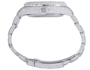 Trendy VVS Moissanite Diamond Index Dial Acero inoxidable Automático Iced Out Reloj de pulsera Hip Hop Moda de lujo al mejor precio - Product Image 5