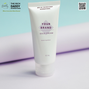 Crème dorée douce en tube, soin nourrissant du visage, ingrédient à base de plantes, étiquetage personnalisé, approvisionnement de haute qualité, directement de l'usine - Product Image 2