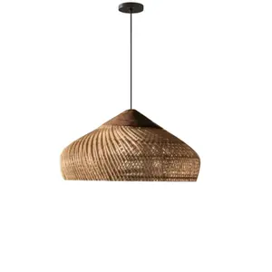 โคมไฟหวาย Zadie ดีไซน์หรูหราสไตล์ฟาง สำหรับตกแต่งบ้าน - Product Image 1