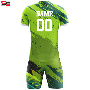 High Quality Full <b>Set</b> Football Jersey Quick Dry Heat-Transfer Printed Fabric Soccer Uniform Summer Sleeveless Unisex - Product Image 2