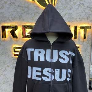 Calidad superior Corte perfecto La mayoría de los pedidos Sudadera con cremallera Impreso digital 100% Algodón Invierno Hecho en fábrica Precio barato Unisex - Product Image 3