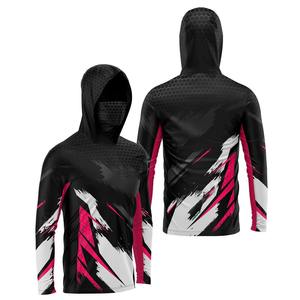 Fait sur mesure Anti Uv protection solaire Sublimation manches longues poisson chemises à capuche vêtements de pêche séchage rapide maillot de pêche en plein air RTS - Product Image 1