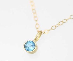 Collier pendentif en laiton pour femme fait à la main avec lunette de pierres précieuses taillées en quartz bleu de 15mm de grande qualité très beaux bijoux plaqués rhodium - Product Image 1