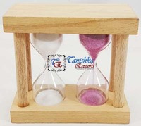 Sablier en bois blanc vintage, cadeau de collection, décoration maison et bureau, horloge d'échecs antique, fait main, Tanishka Exports