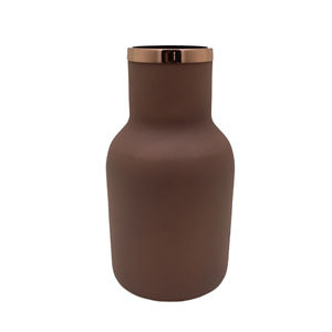 Vente chaude Vaisselle Décoratif Fer Fleur Vase Noir Finition pour La Maison et La Décoration De Mariage Vase En Métal À La Main - Product Image 5